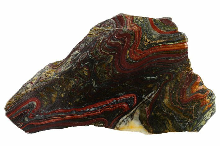Polished Tiger Iron Stromatolite Slab - Billion Years #163117